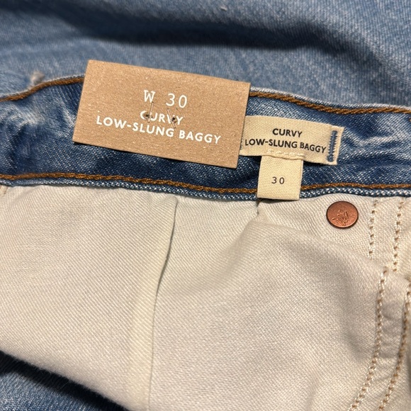 Madewell wide leg curvy low slung Jeans - Medium Blue - Picture 5 of 7